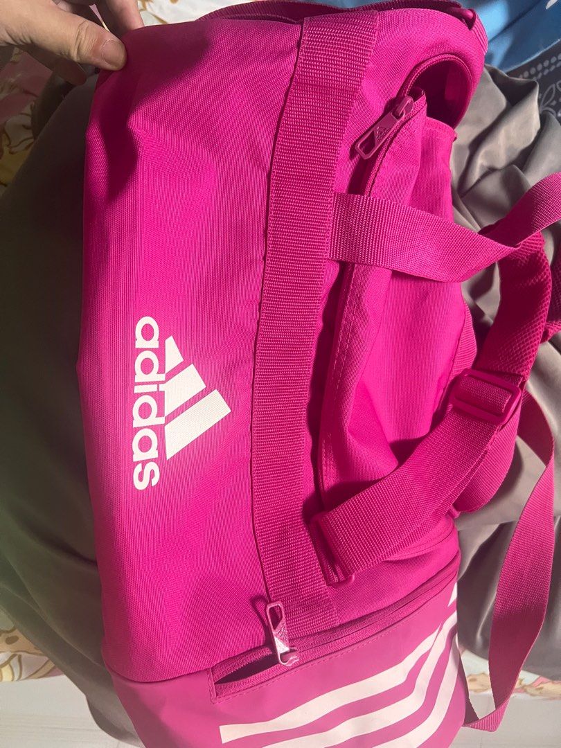 Pink adidas new arrivals gym bag