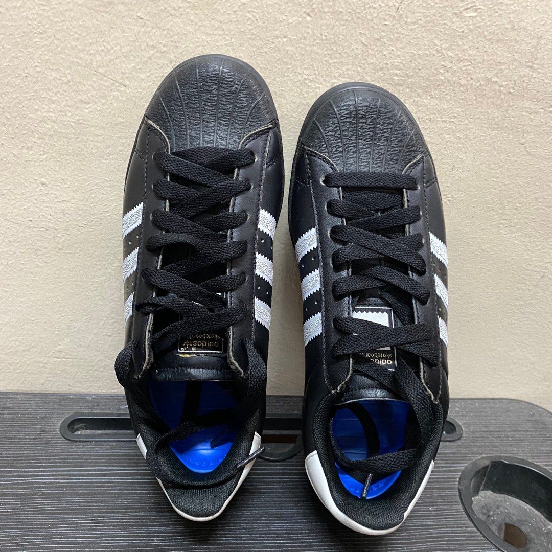 Adidas superstar vulc adv black & white shoes online
