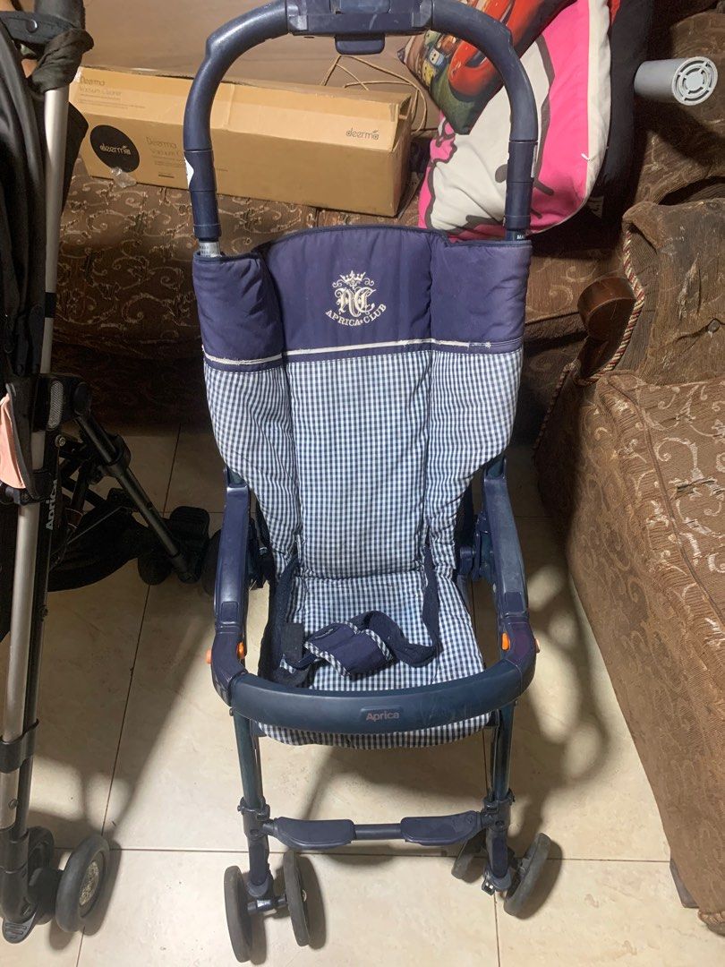 Aprica Stroller (Category: Strollers) located in Valenzuela. Submitted by panchitasboutique (Listing ID 1243402894, Image 1). Description: - Japan Surplus - good condition - no canopy / bubong - heavyduty - lightweight - 6months and up .