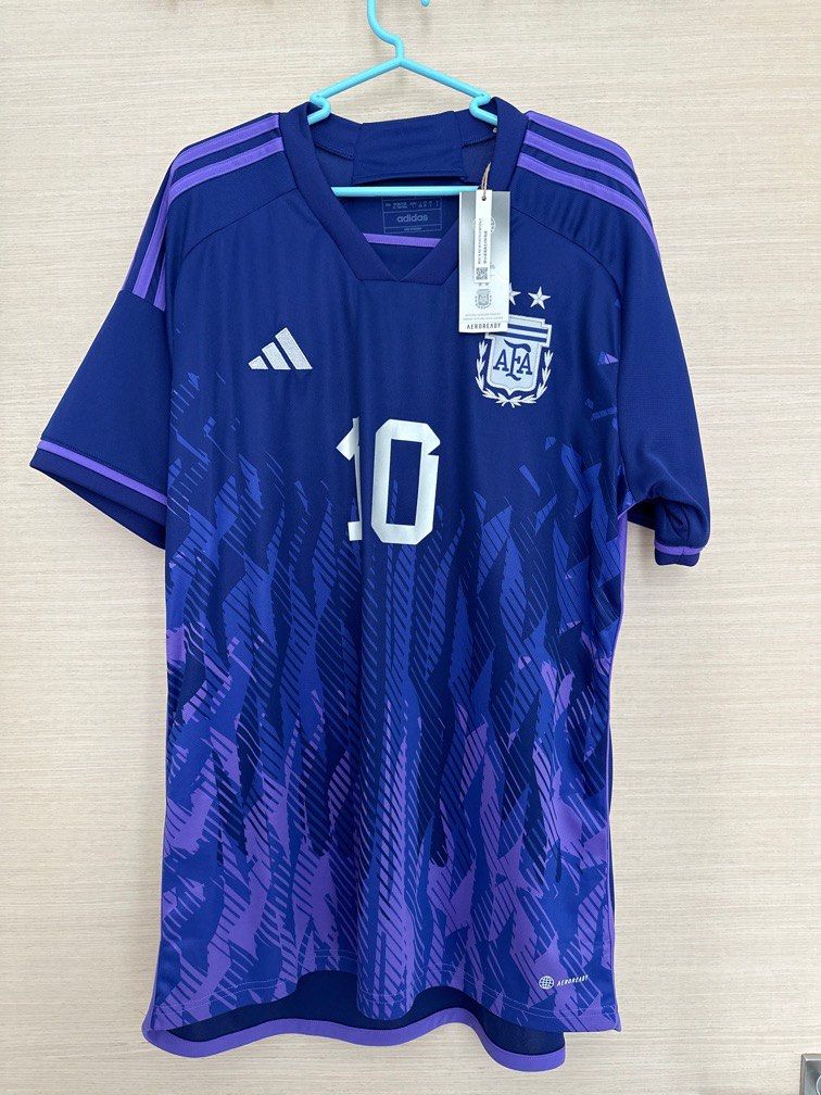Argentina Messi World Cup authentic jersey, Men's Fashion, Activewear