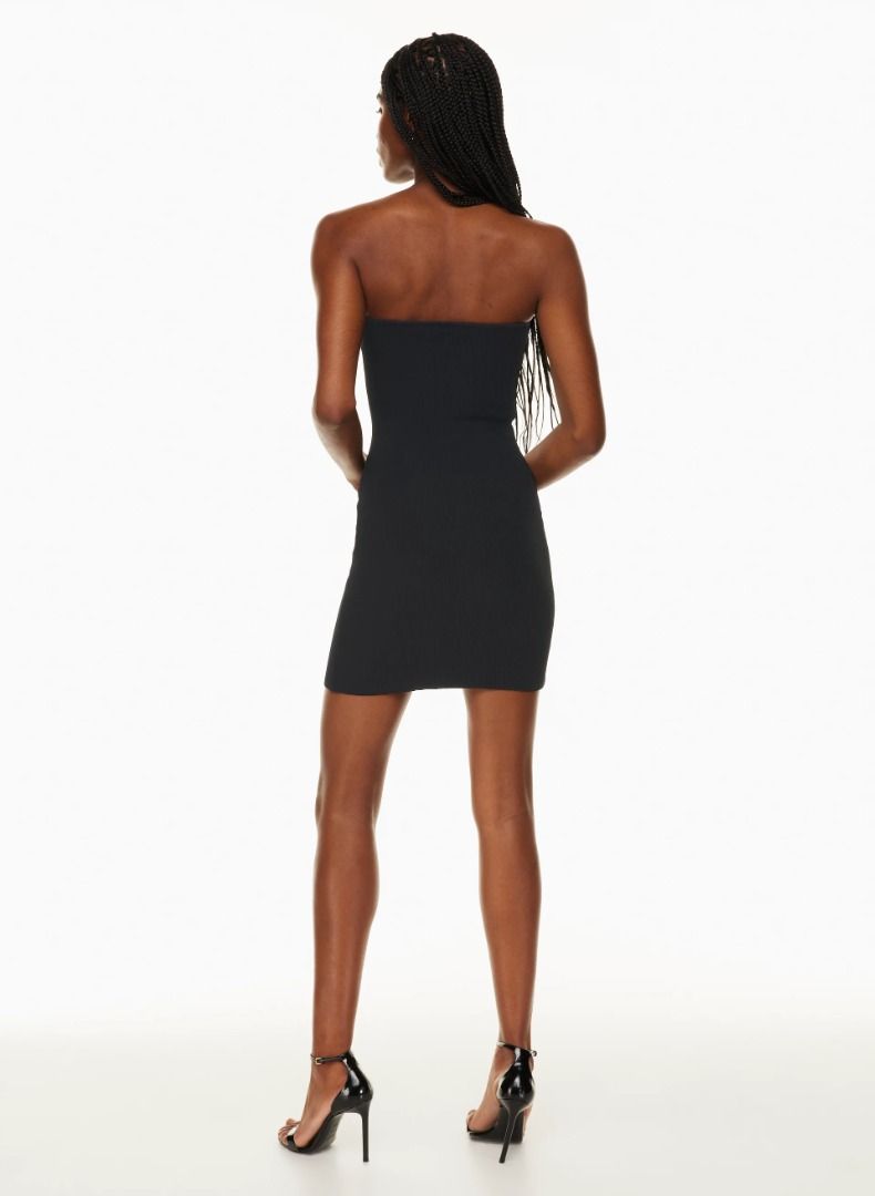 aritzia black strapless dress Zapaka Women Black Tie Navy Mother of the Bride Dress with Short Sleeves A-Line V-neck Tulle Long Formal Dress, Navy / US8