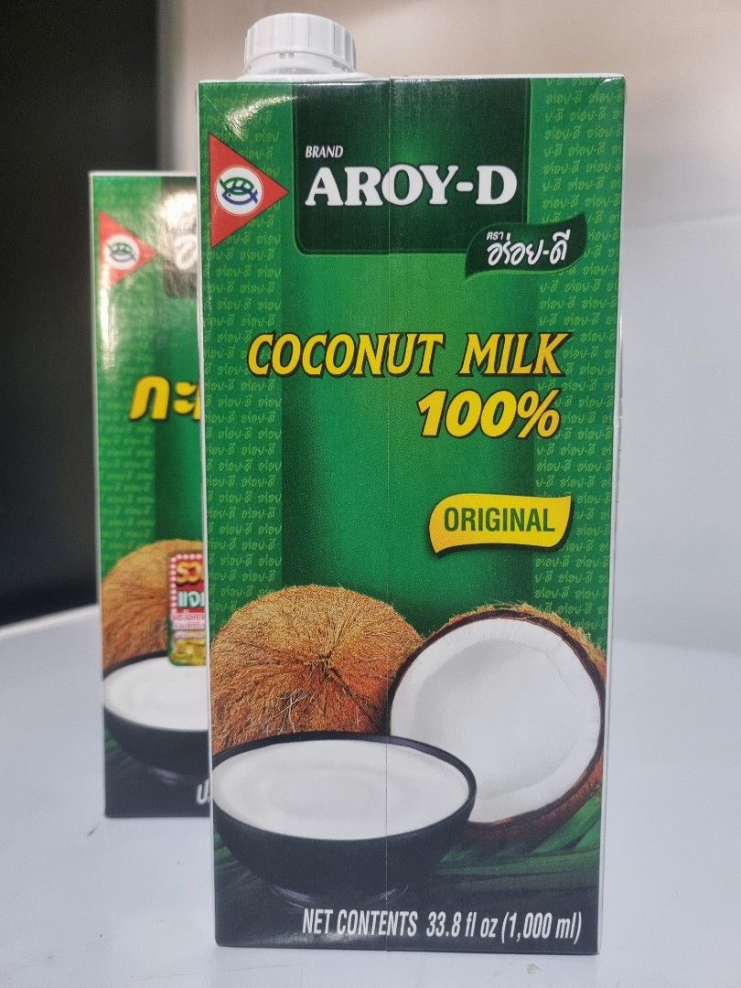 AROY-D Coconut milk 1000ml, Food & Drinks, Other Food & Drinks on Carousell