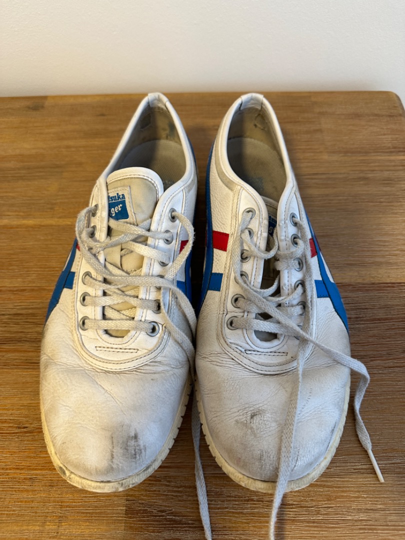 ASICS white leather trainers Men s Fashion Footwear Casual