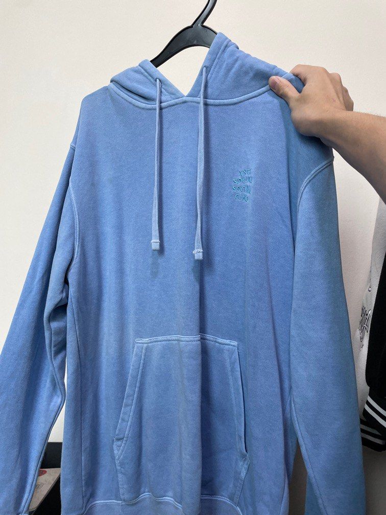 Light blue anti sales social social club hoodie