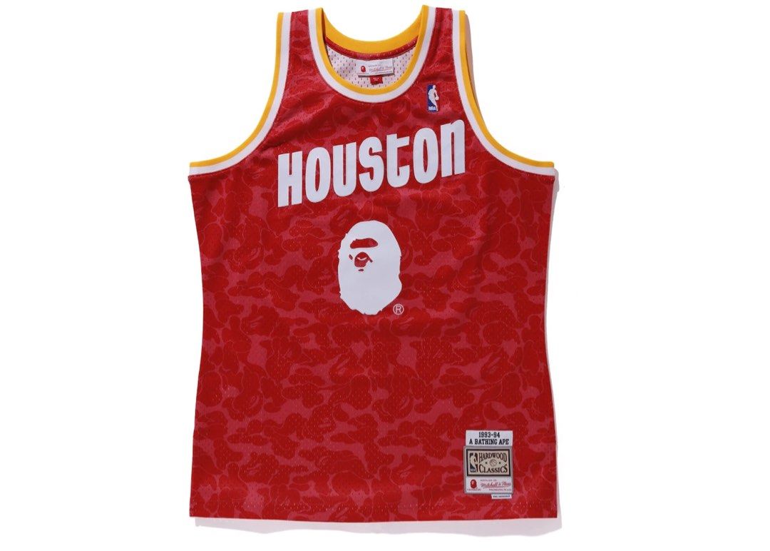 Authentic BAPE x Mitchell & Ness Houston Rockets Camo Basketball