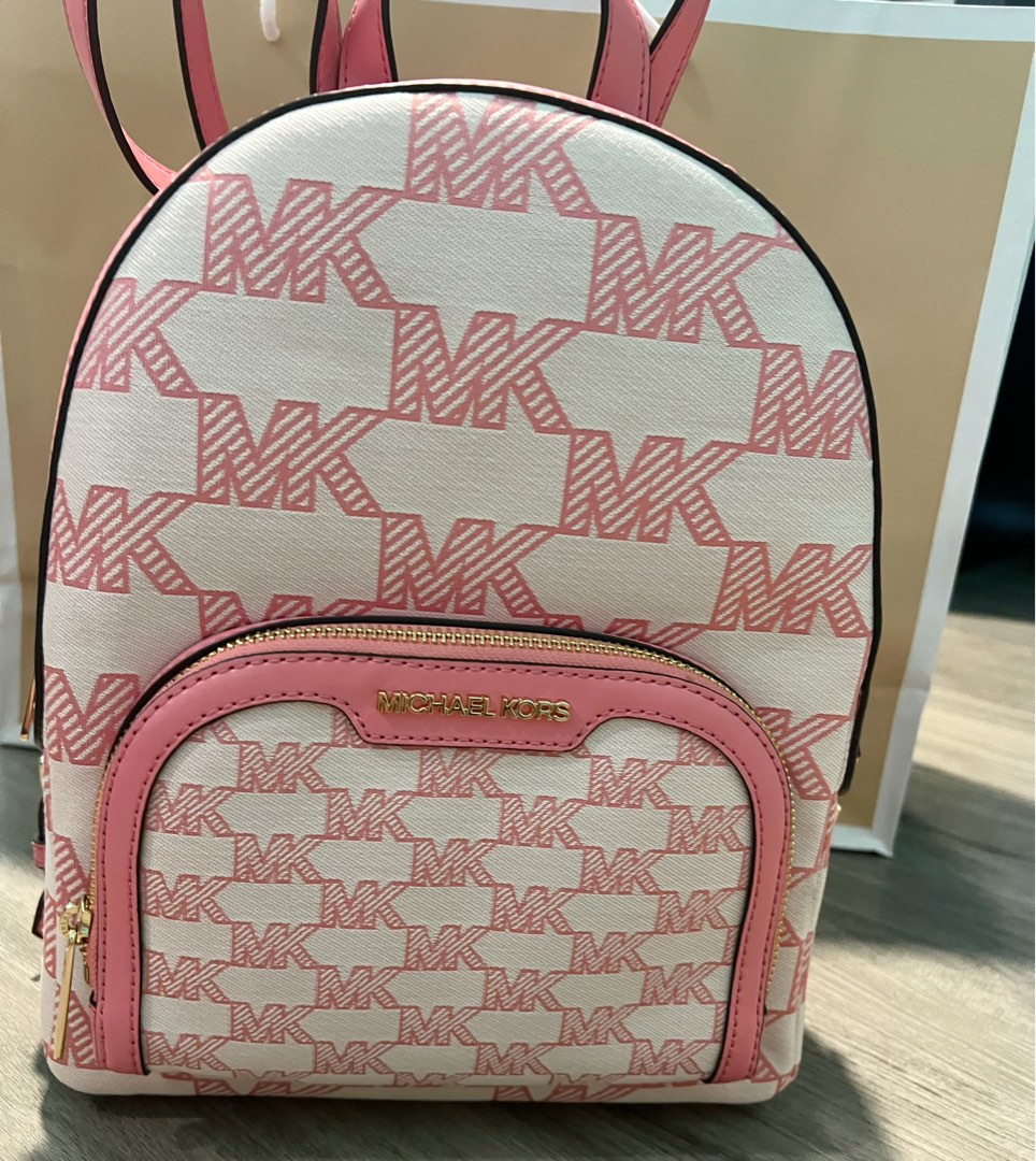 Michael Kors Bags | Nwt Michael Kors Jaycee Medium Zip Pocket Backpack Mk Miami | Color: Pink | Size: Os | Alyssaquirk's Closet