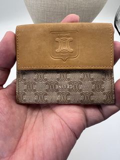 Available - Preloved, Authentic, CELINE Macadam  Canvas Leather Coin Purse Wallet (Sourced from JAPAN)