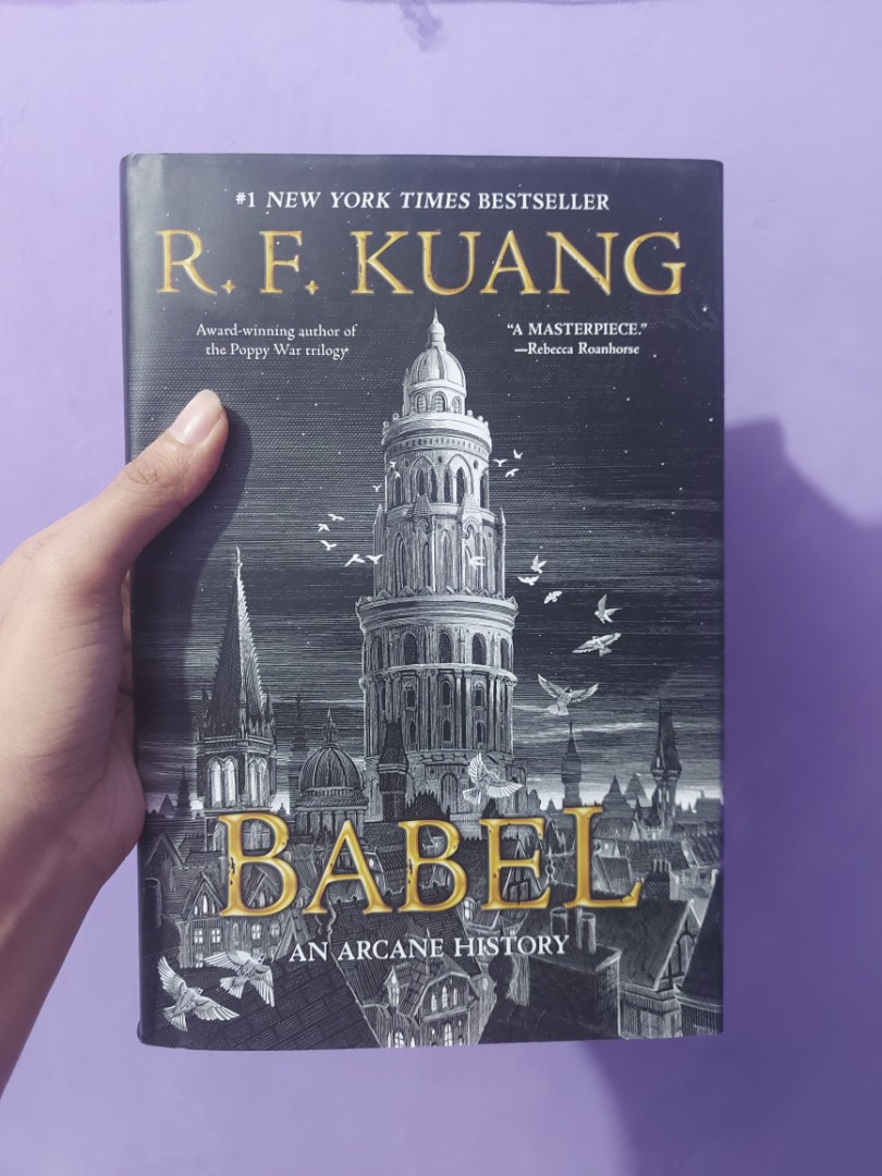 Babel Book Title and Quote by R.F. Kuang Tote Bag for Sale by ArtByNas