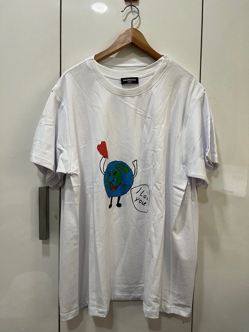 balenciaga earth t shirt