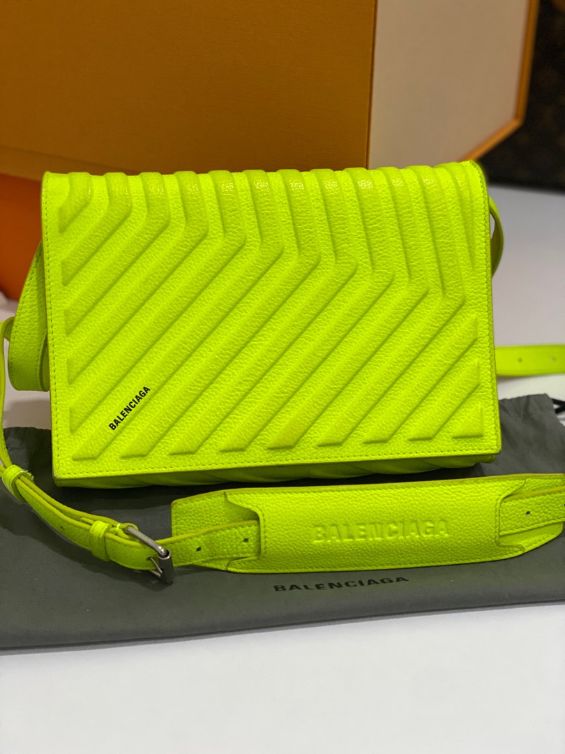 Only 758.00 usd for LOUIS VUITTON S Lock Sling Bag Monogram with  Fluorescent Yellow Online at the Shop