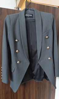 Balmain blazer gray size 4