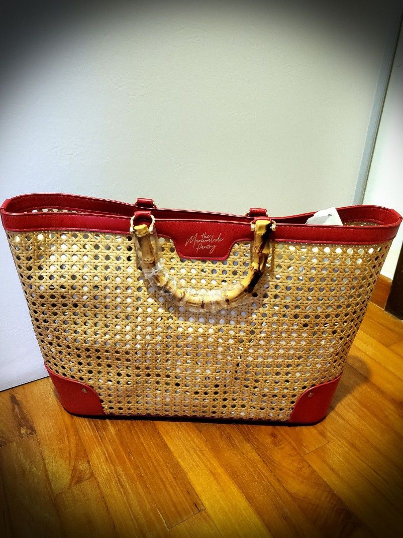 Rattan tote best sale
