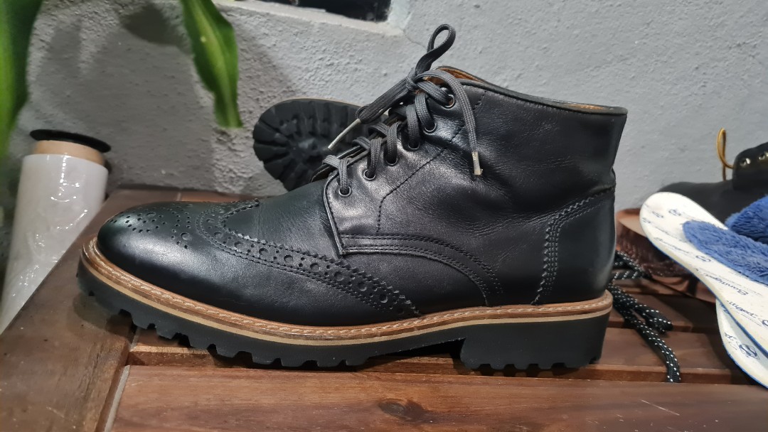 bata leather series made in italy, Men's Fashion, Footwear, Boots on