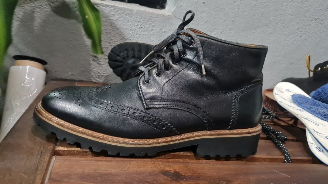 bata leather series made in italy, Men's Fashion, Footwear, Boots on
