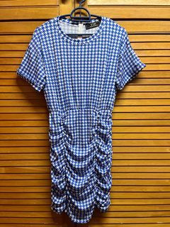 Blue white dress