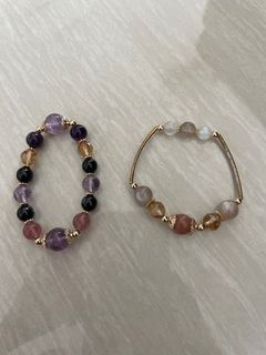 BN Citrine Hypersthene Crystal Bracelet