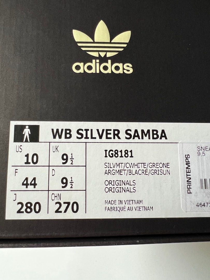 adidas×Wales Bonner SS23 WB SILVER SAMBA / SIL MET/CWHT/GRY ONE -NUBIAN