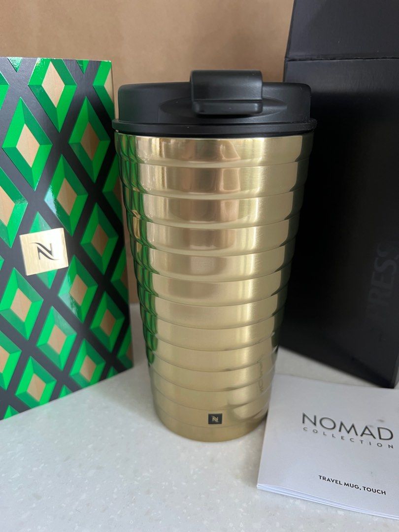 New Christmas Nespresso TOUCH Golden Travel Mug 345ml !!Limited Edition!!