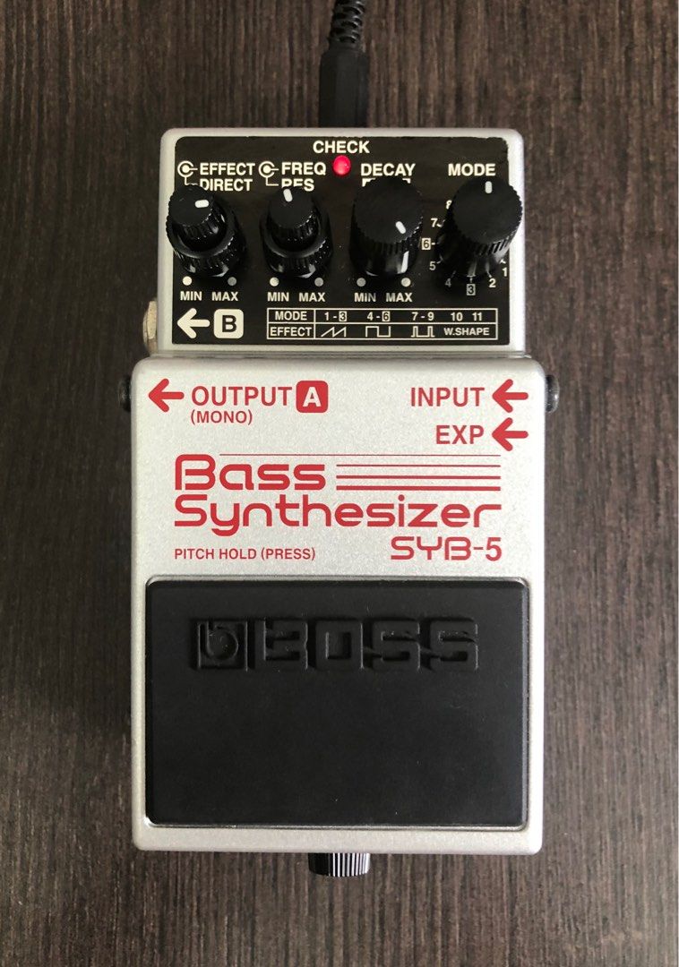 boss syb-5 bass synthesizer pedal, 興趣及遊戲, 音樂、樂器& 配件 