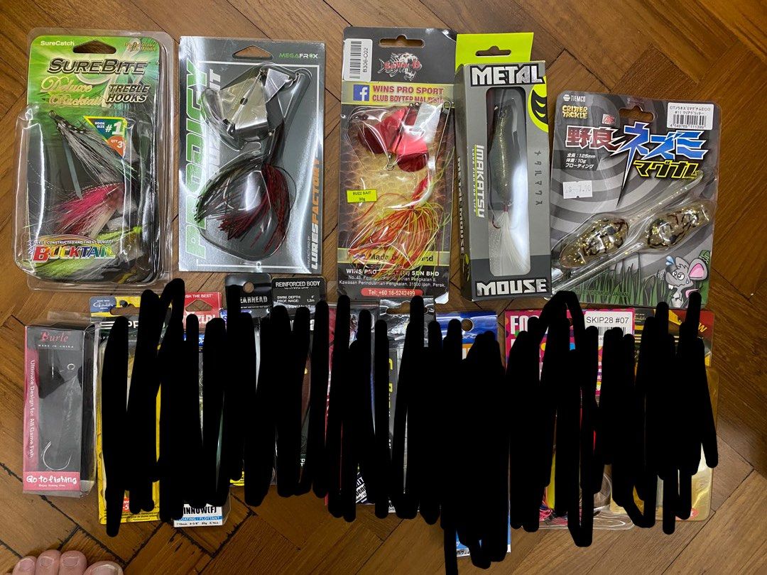 BRAND NEW Assortment Lure CLEARANCE (fishing lures jerkbait freshwater  suspending lure floating lure peacock bass toman baitcasting spinning soft  plastic metal fly), Sports Equipment, Fishing on Carousell