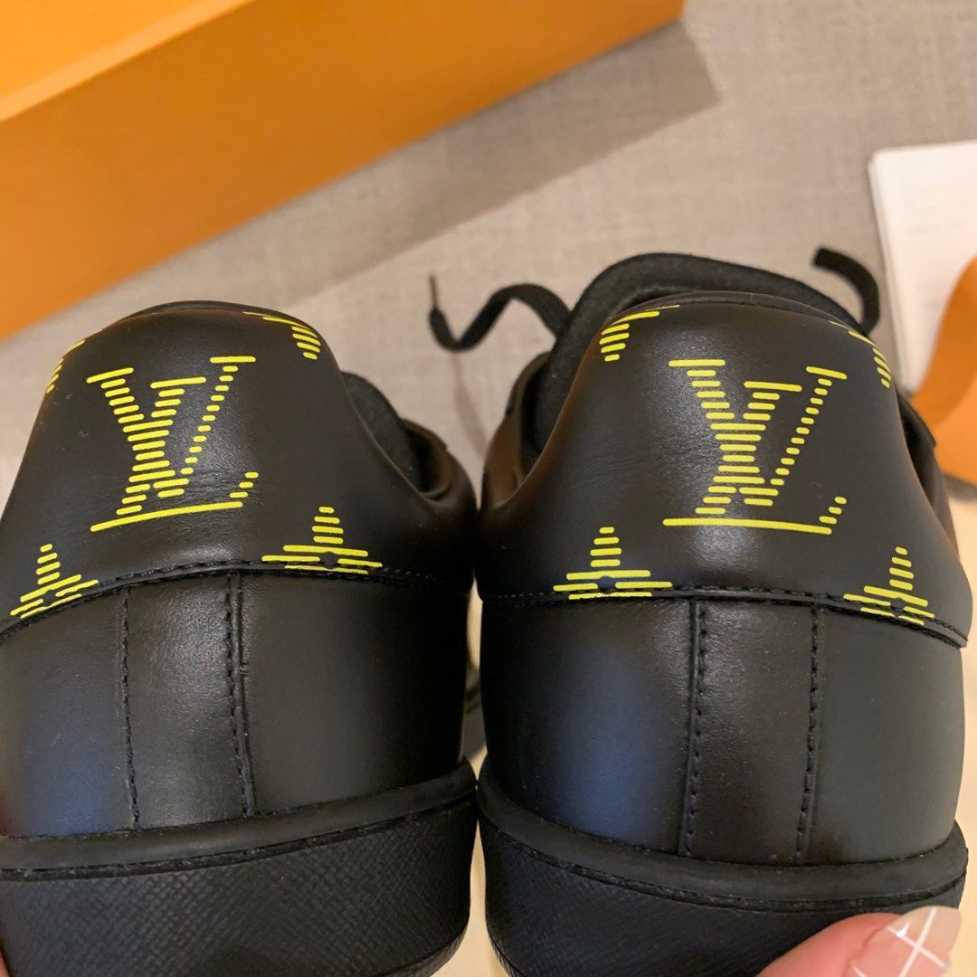 Louis Vuitton Luxembourg Line Logo Sneakers Black Very Rare and Limited YR