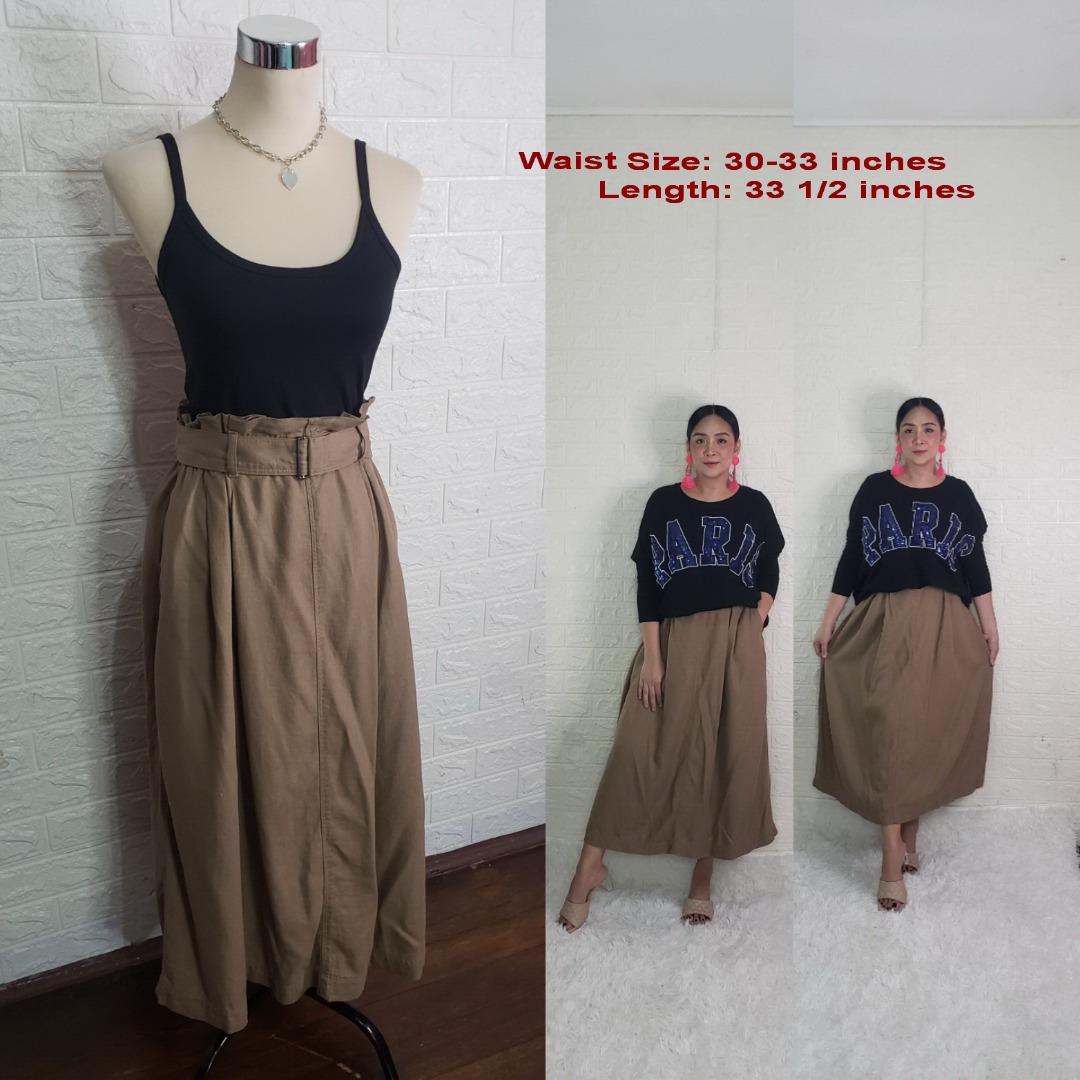 Tan paper bag skirt discount