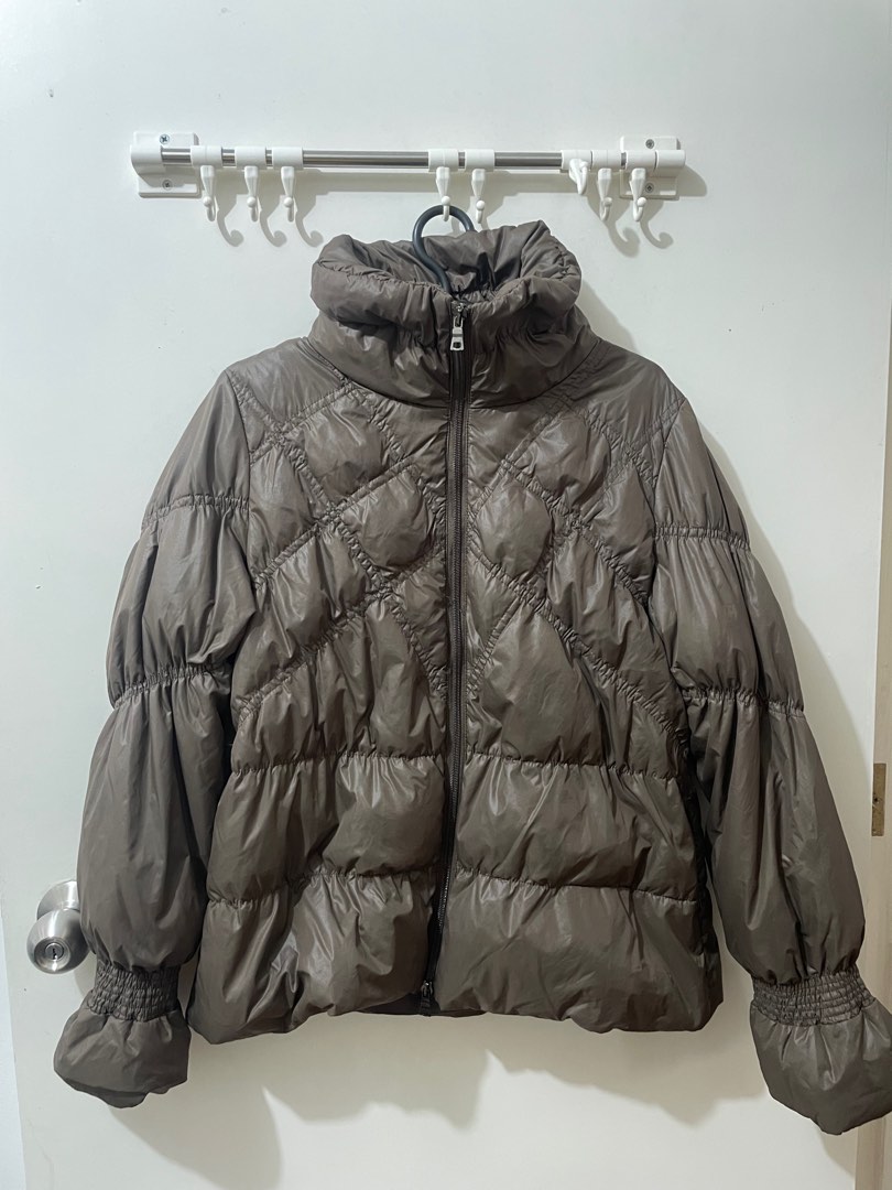 Brown Puffer Jacket on Carousell