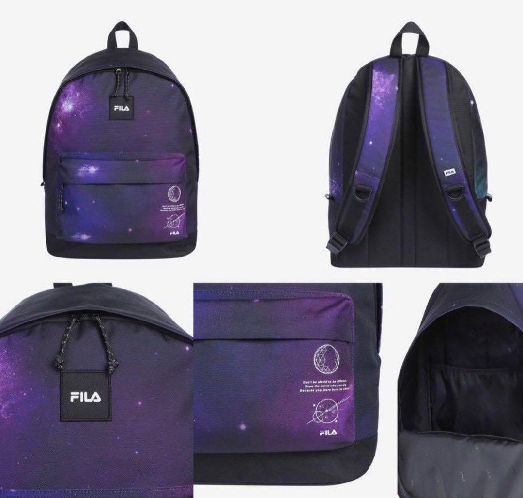 BTS X FILA Voyager Collection Purple Bagpack