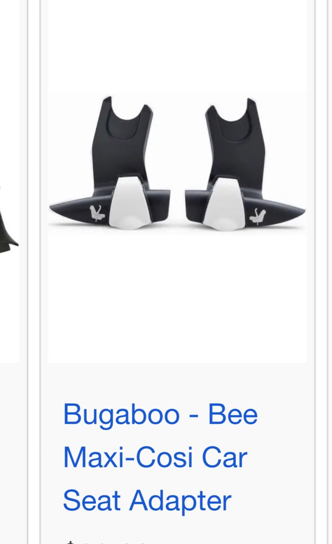 Bugaboo Bee Car Seat Adapter, Babies & Kids, Going Out, Car Seats on