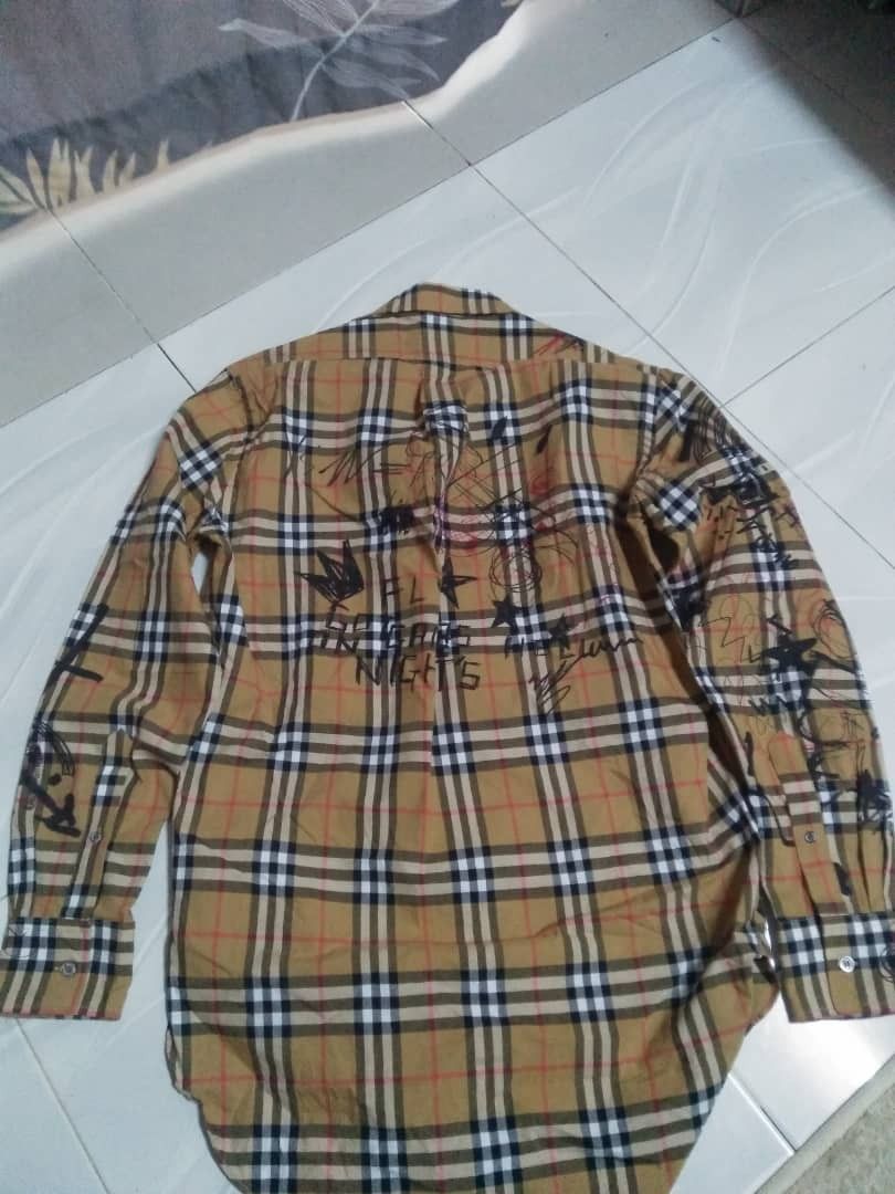 Burberry kris wu shirt on sale