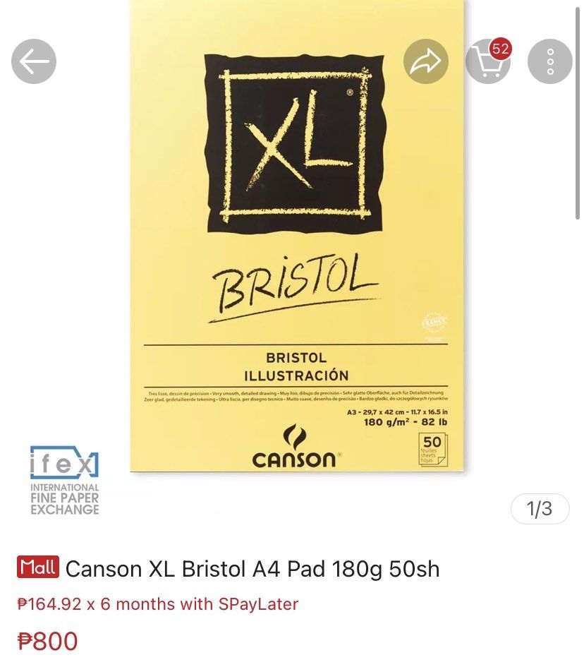 Bristol 180g A3 Canson