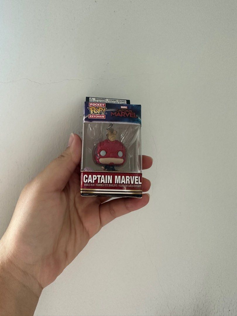 Porte-clés Funko Pocket POP! Keychain Captain Marvel - Figurine Vinyle Et Métal, édition 2019 Neuve Scellée