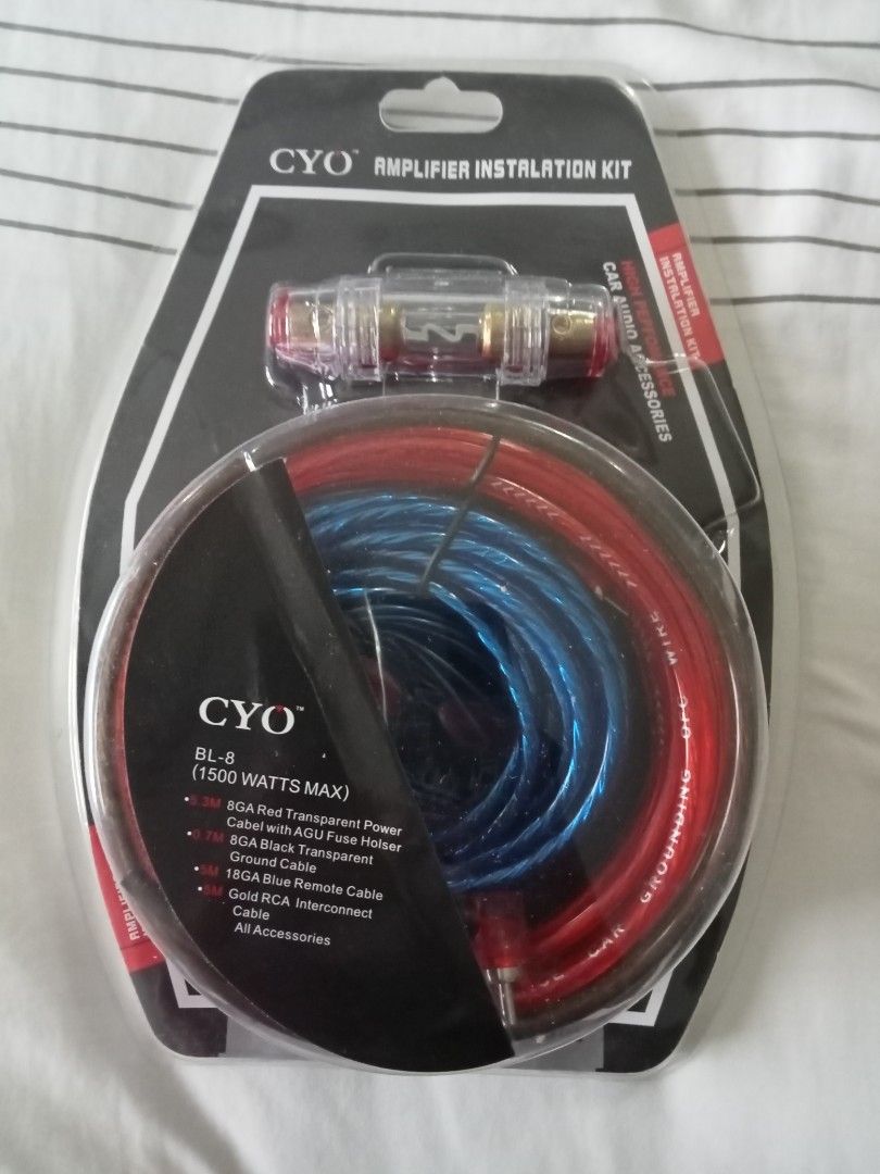 Car Amplifier Installation Kit, Car Accessories, Accessories on Carousell