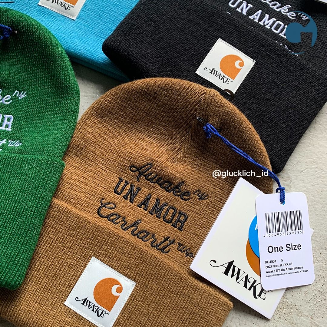 AWAKE NEW YORK beanie Awake NY X Carhartt WIP Un Amor Beanie Green