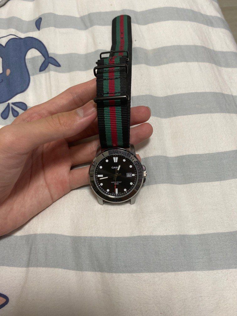 Casio diver nato strap on sale