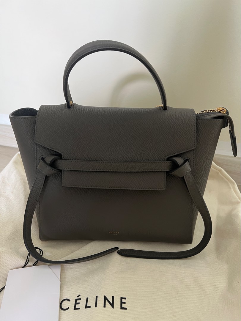 Celine micro belt bag grey best sale