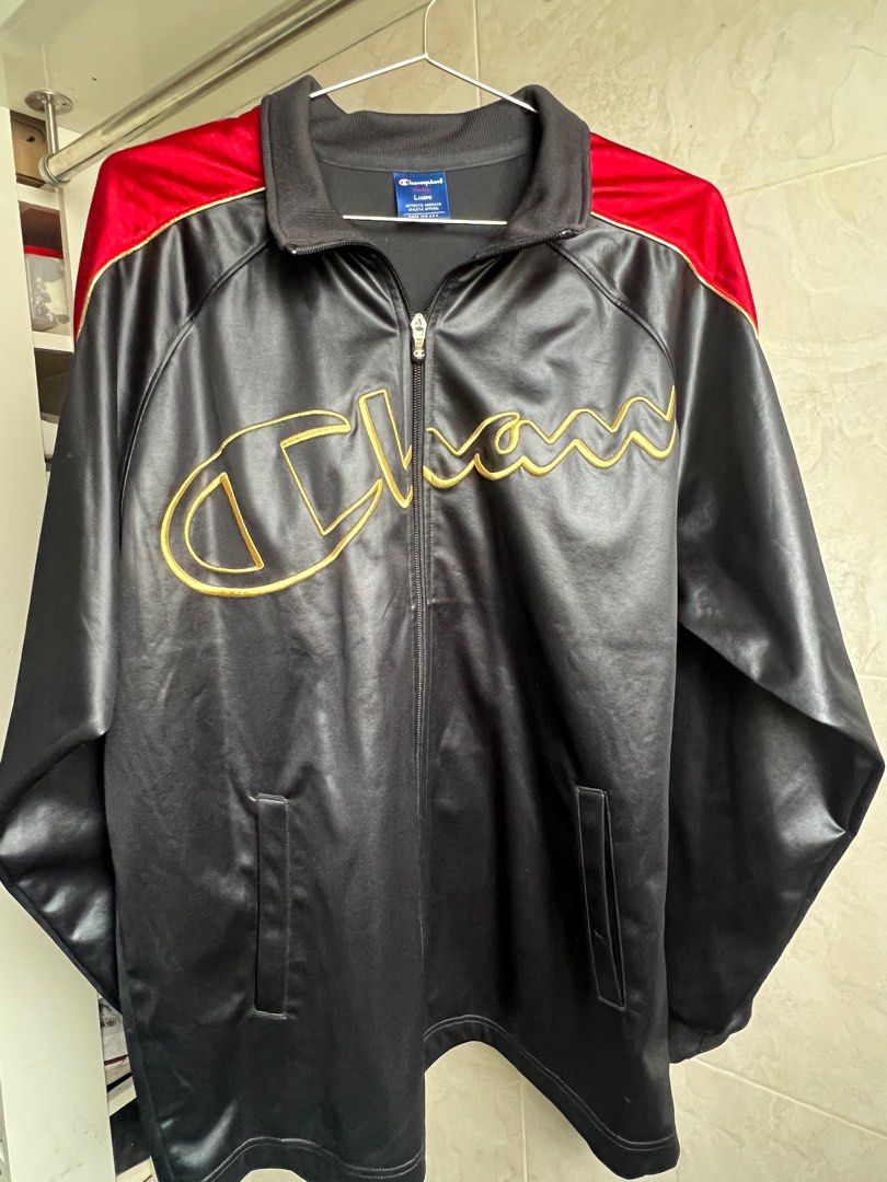 Champion Red Gold and Black Jacket Women s Fashion Coats