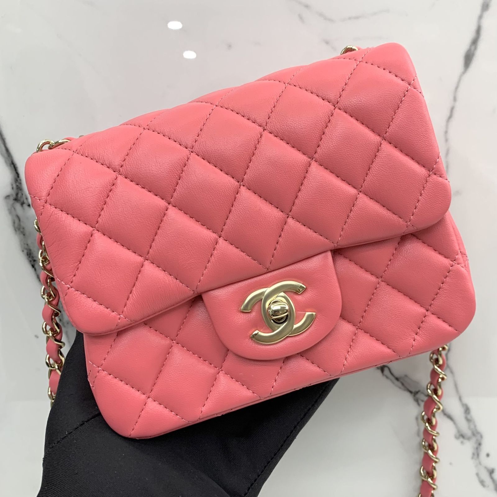 black mini purse chanel