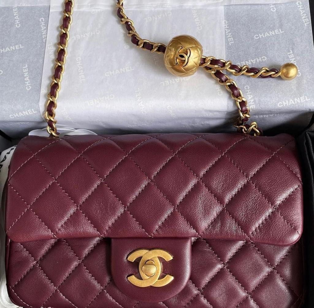 Chanel Mini Square Jewel Chain, Luxury, Bags & Wallets on Carousell