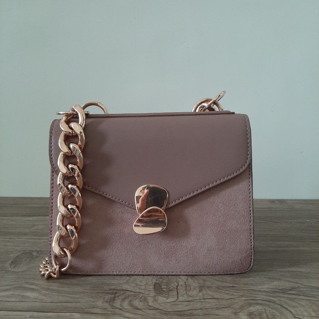 Rose gold chain best sale bag