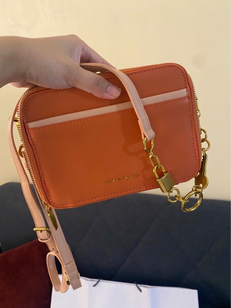 Charles & Keith Double Zip Crossbody Bag on Carousell