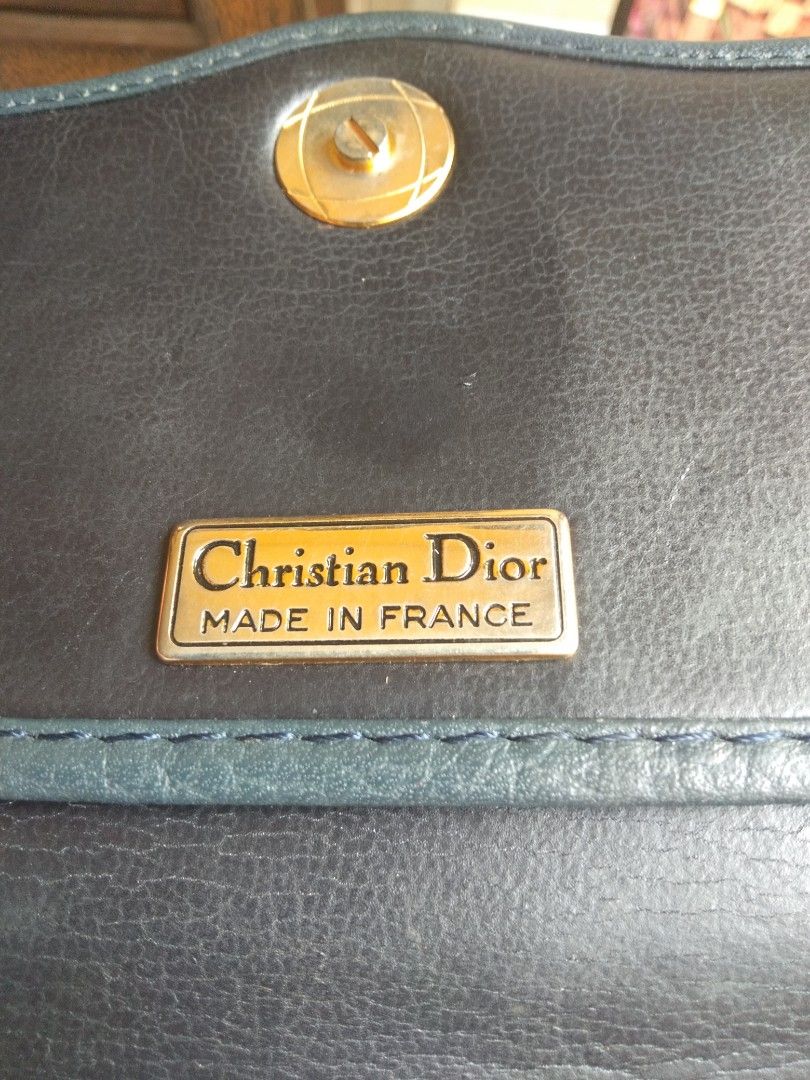 Christian Dior vintage brown leather satchel bag - 1990s second hand Lysis