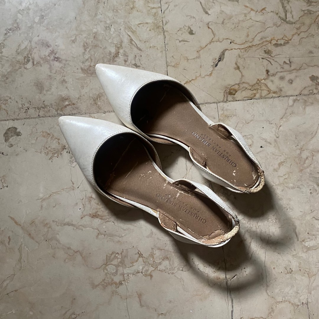 Christian siriano white shoes best sale