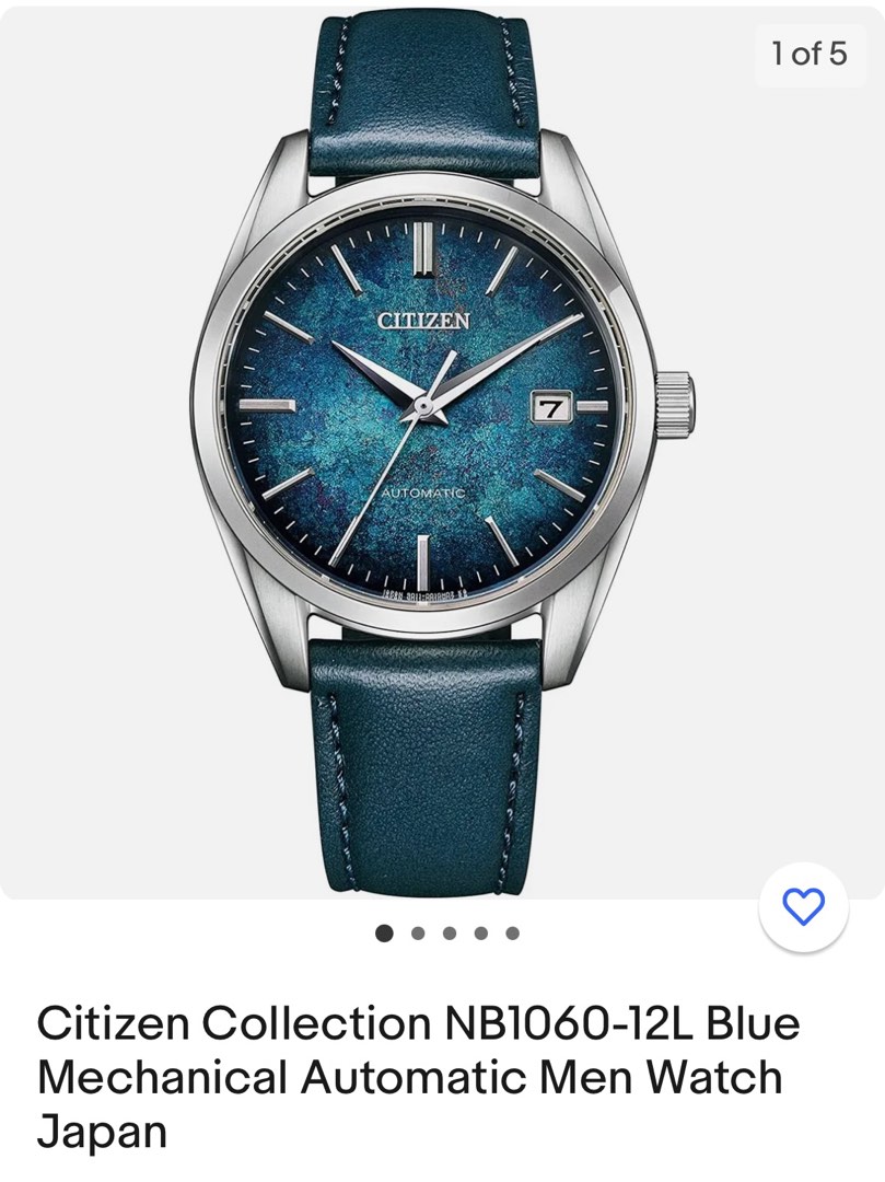 Citizen Collection NB1060-12L Blue Mechanical Automatic Men Watch 
