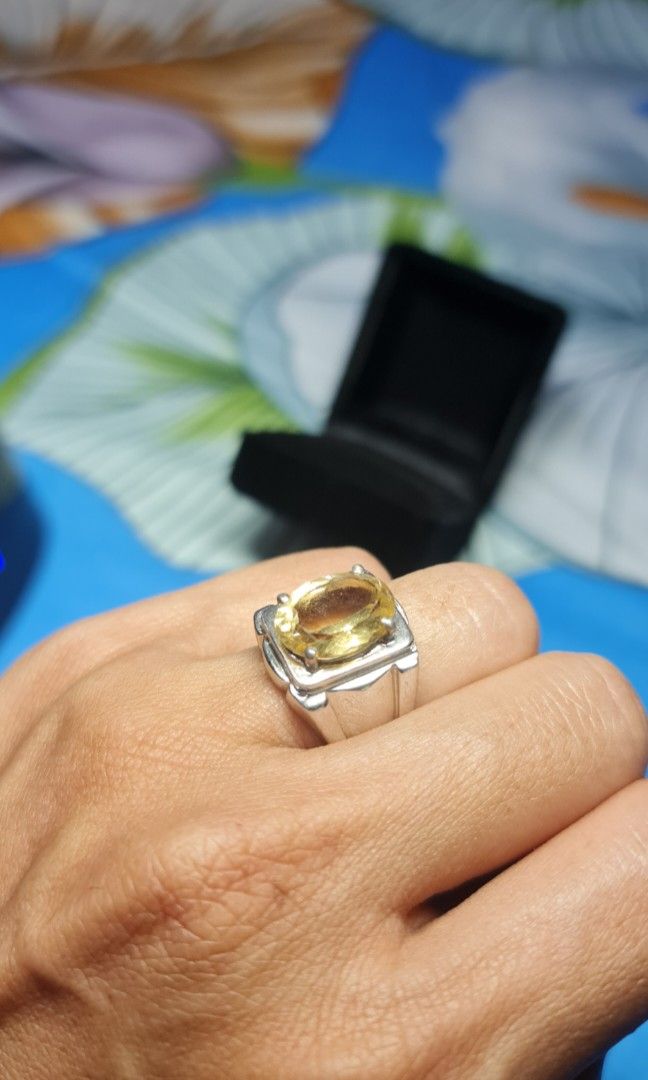 Mens citrine ring store
