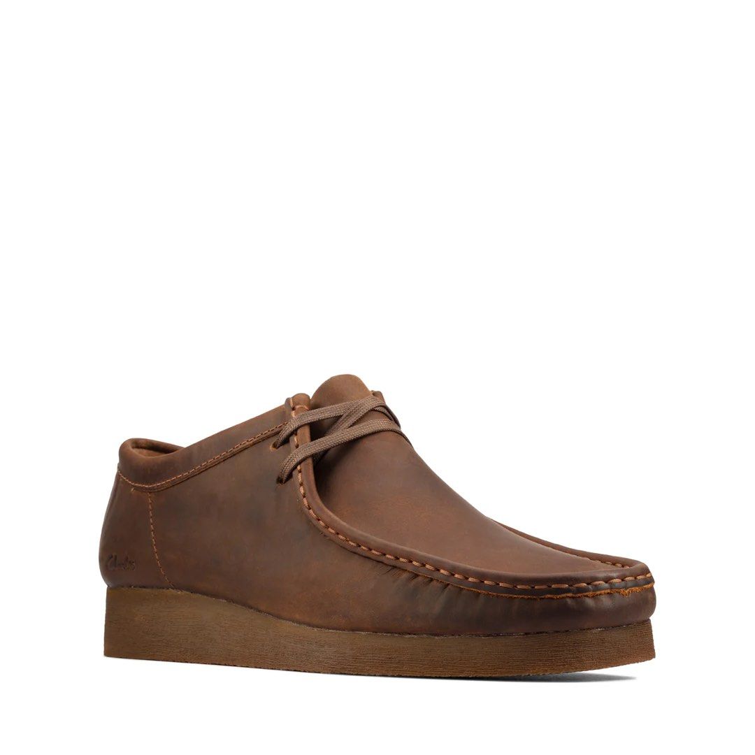 Men's clarks wallabee beeswax leather sale