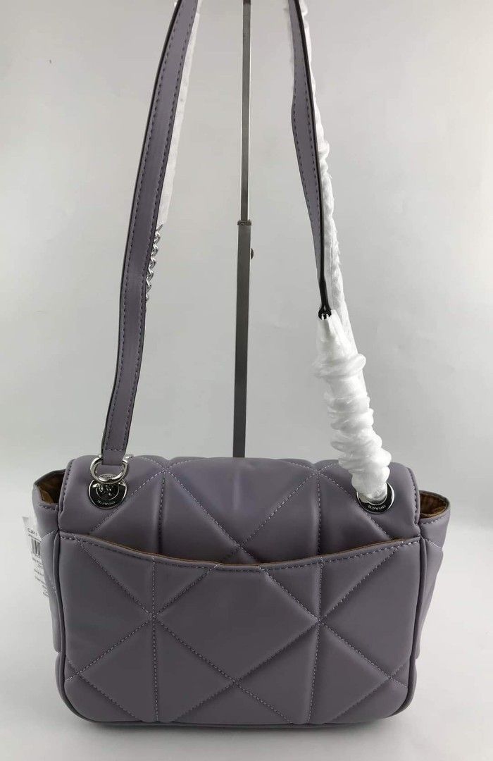 klare crossbody with linear quilting chalk