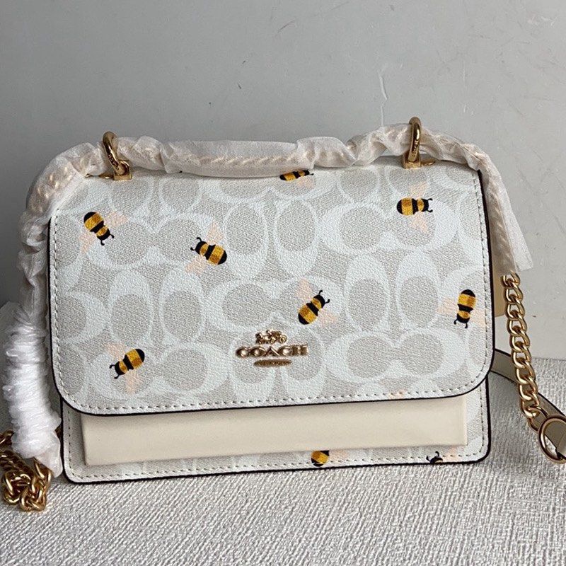 Coach Klare Crossbody in Signature Canvas with Bee Print, Women's