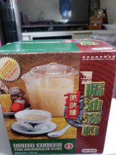 全新隔油湯杓。cooker for 微波爐