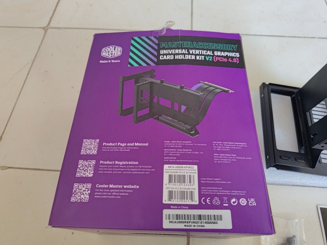 cooler master vertical gpu mount v2 pcie 4.0 riser cable, Computers